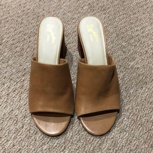 BRAND NEW Leather slides